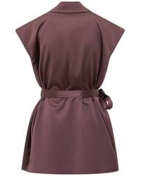 Pinko - Chic Belted Blazer With Functional Pockets - Lyst