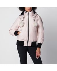 Moose Knuckles - Cropped Original Debbie Quilted Bomber Down Jacket With Adjustable Shearling-Hood Trim - Lyst