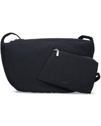 Adererror - Oversized Nylon Shoulder Bag With Pouch - Lyst
