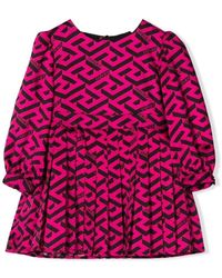 Versace - Pleated Wool-Blend Mini Dress - Lyst