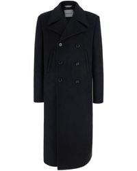 Balenciaga - Coat Double-Breasted Cotton - Lyst