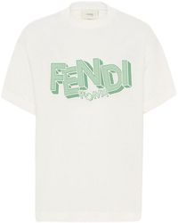 Fendi - T-Shirt With Logo - Lyst