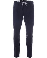 Eleventy - Wool Blend Drawstring Trousers - Lyst