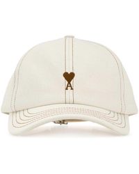 Ami Paris - Cotton Denim Baseball Cap For - Lyst