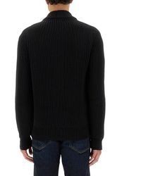 Tom Ford - Double-Breasted Cardigan With Ribbed Texture - Lyst