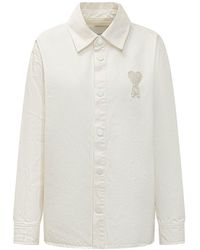 Ami Paris - Shirt Jacket With Button Closure - Lyst