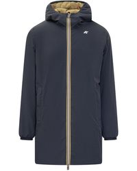 K-Way - Warm Double With Hooded Design - Lyst
