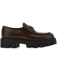 Prada - Leather Loafers - Lyst