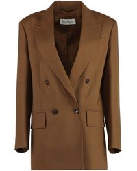 Max Mara - Palanca Double Breasted Blazer - Lyst