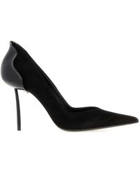 Le Silla - Petalo Suede Pumps With Sculpted 10 Cm Heel - Lyst