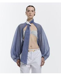Vivetta - Mini Blouse With Ruffles And Bow Closure - Lyst