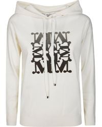 Max Mara - Knit Top Taddeo Wool Knit Hoodie Ladies Wool Logo Pullover - Lyst