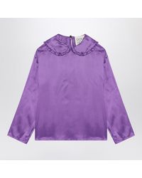 Douuod - Satin Blouse - Lyst