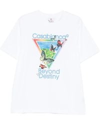 CASABLANCA - Tennis Club Beyond Destiny Graphic T-Shirt - Lyst