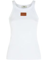 Fendi - Scoop Neck Top - Lyst