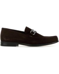 Ferragamo - Salvatore Suede Grandioso Loafers - Lyst