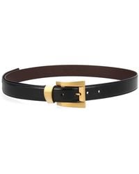Versace - Solid Buckle Belt - Lyst
