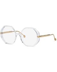 Philipp Plein - Mini Eyeglasses With Clear Demo Lenses - Lyst