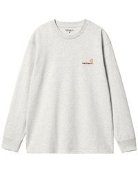 Carhartt - Long Sleeve American Script T-Shirt - Lyst