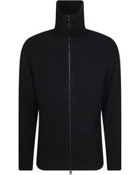 Tagliatore - Full-Zip Wool-Blend Sweater - Lyst