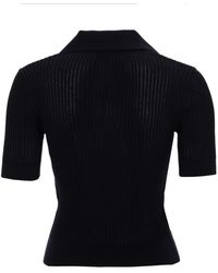 Patou - Embroidered Cotton Polo Shirt - Lyst