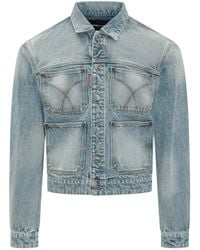 DSquared² - Chic Jacket With Quattro Pockets And Button Details - Lyst