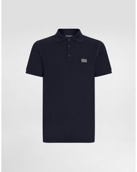 Dolce & Gabbana - Classic Cotton Polo Shirt With Front Buttons - Lyst