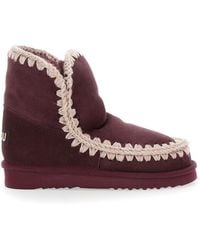 Mou - Ankle Boots With Crochet Details - Lyst