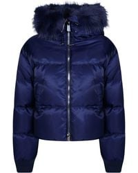 Pinko - Padded Quilted Satin Jacket - Lyst