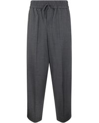 Ami Paris - Elastic-Waist Wool Trousers - Lyst
