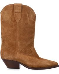 Isabel Marant - Duerto Suede Cowboy Boots With Pointed Toe And Cuban Heel - Lyst