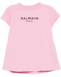 Balmain - Kids Logo Print Cotton Set Of Two Mini Dresses - Lyst