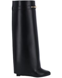 Givenchy - Knee-High Metal Detail Wedge Boots - Lyst