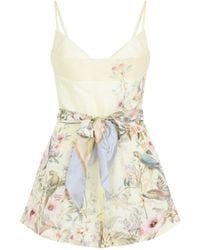 Zimmermann - Rebellion Fitted Playsuit - Lyst