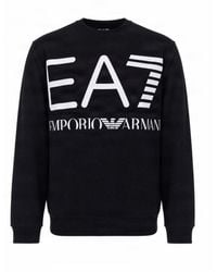 EA7 - Crew Neck Sweatshirt - Lyst
