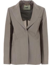 Fendi - Wool Blazer - Lyst
