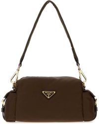 Prada - Canvas Shoulder Bag - Lyst