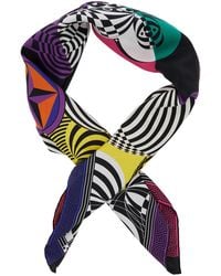 Versace - Versace Theater Print Silk Scarf - Lyst