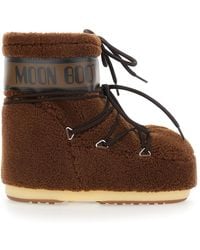 Moon Boot - Bootie Icon Low Fleece Boot - Lyst