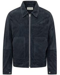 Amaranto - Chic Mini Jacket With Zip And Applied Pockets - Lyst