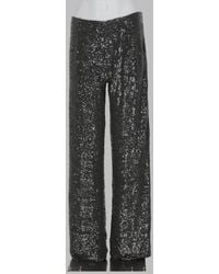 P.A.R.O.S.H. - Straight Sequin Trousers Polyamide - Lyst