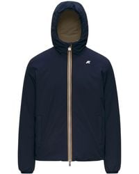 K-Way - Quilted Puffer Coat With Stretch Shell - Lyst
