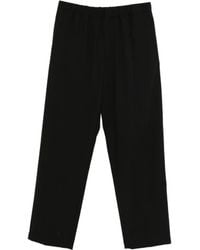 Lardini - Pure Virgin Wool Trousers With Internal Drawstring Waist - Lyst