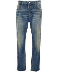 DSquared² - Jeans With Logo Patch On The Rear And Distressed Effect - Lyst