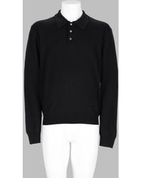 A.P.C. - A. P.C. Virgin Wool Knit Polo Sweater - Lyst