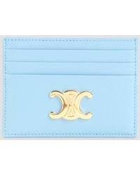 Celine - Triomphe Signature Leather Card Holder - Lyst