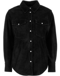 Isabel Marant - Isabel Marant Etoile Synthetic Leather Karima Shirt - Lyst