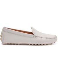 Tod's - Slip-On Leather Loafers - Lyst