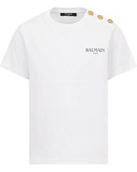 Balmain - T-Shirt With Logo - Lyst