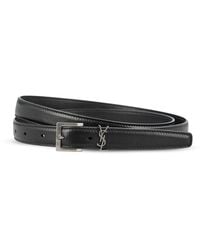 Saint Laurent - Style Ysl Leather Belt For - Lyst